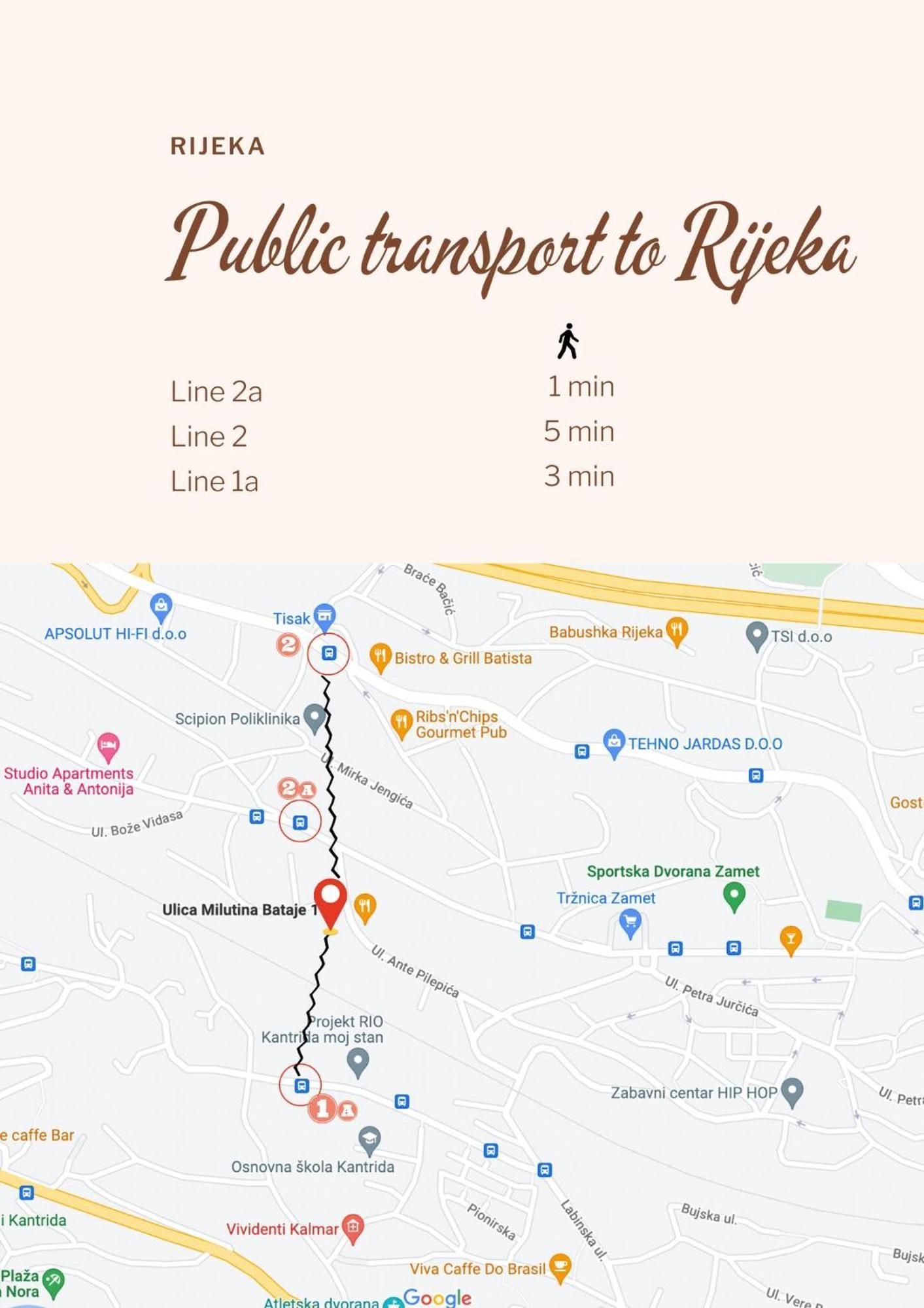 Cute Apartment In Rijeka Near Beach With Parking 外观 照片